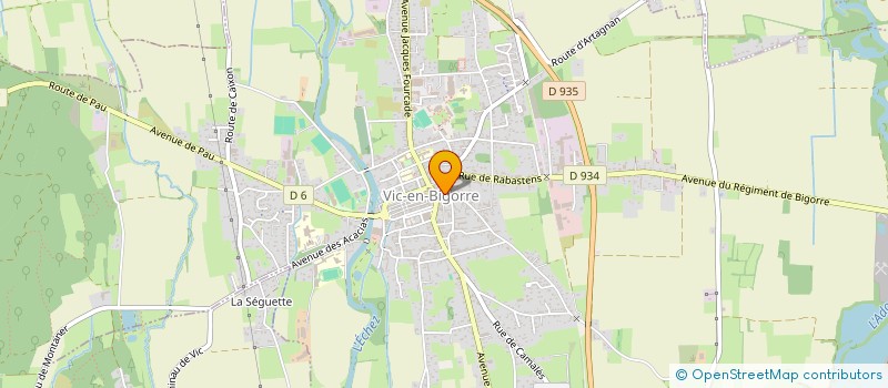 localisation de l'entreprise ASS INTERMEDIAIRE V V OLTAJ  VIC-EN-BIGORRE