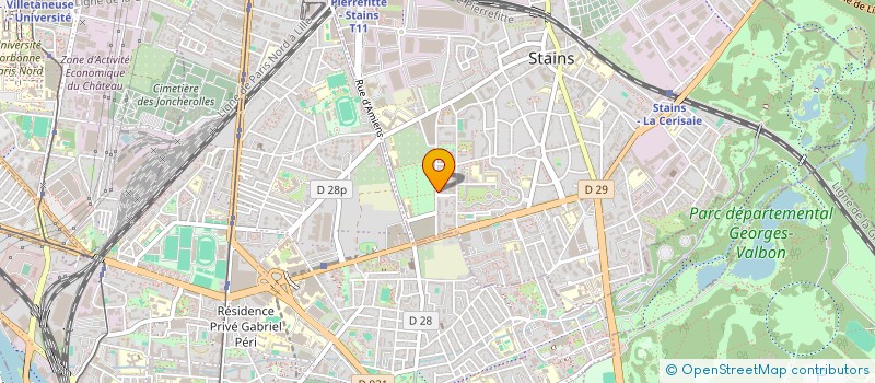 localisation de l'entreprise ASS INTERNAT SOUTIEN JEUNES ARTISTES ... à STAINS