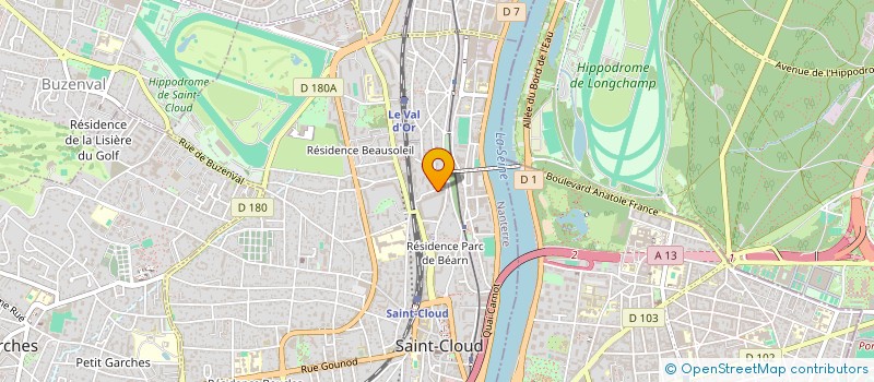 localisation de l'entreprise ASS INTERNATION JEUNES PROFES COMMUNIC à SAINT-CLOUD