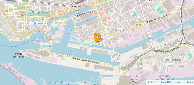 localisation de l'entreprise ASS INTERNATIONALE VILLES ET PORTS  LE HAVRE