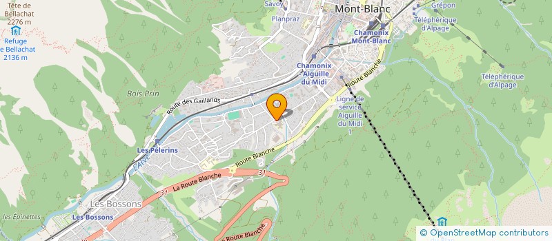 localisation de l'entreprise ASS  INTERNES HOPITAL CHAMONIX  CHAMONIX-MONT-BLANC