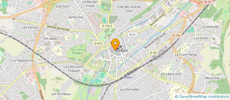 localisation de l'entreprise ASS INTERNES LYCEE TECHNIQUE à DREUX