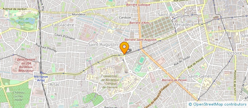 localisation de l'entreprise ASS INTERNES MEDECINE NUCLERAIRE  BORDEAUX