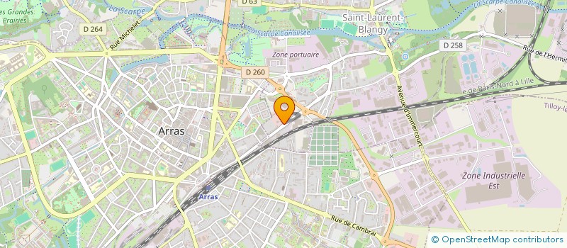 localisation de l'entreprise ASS INTERPRO PORCIN REGION NORD PICARDIE  SAINT-LAURENT-BLANGY