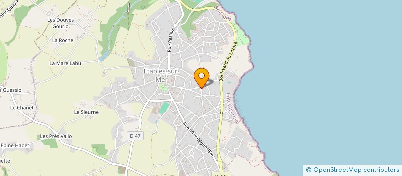 localisation de l'entreprise ASS. INTERPROF CUNICOLE DE L'OUEST  BINIC-ETABLES-SUR-MER