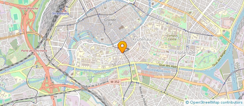 localisation de l'entreprise ASS INTERPROFESS AIDE CONSTRUCTION à STRASBOURG