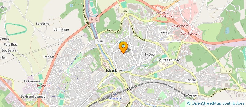 localisation de l'entreprise ASS IPSO à MORLAIX
