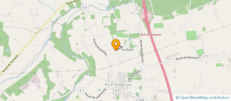 localisation de l'entreprise ASS  IRRIGOURBISE  PUCH D'AGENAIS