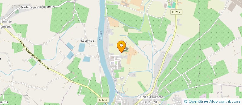 localisation de l'entreprise ASS  ISLAMIQUE  SAINTE LIVRADE SUR LOT