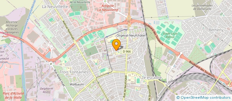 localisation de l'entreprise ASS ISLAMIQUE CULTUELLE ET CULTURELLE REIMS ET REGION  REIMS