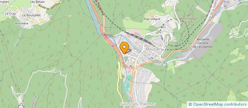 localisation de l'entreprise ASS  ISLAMIQUE DE LA TARENTAISE  MOUTIERS