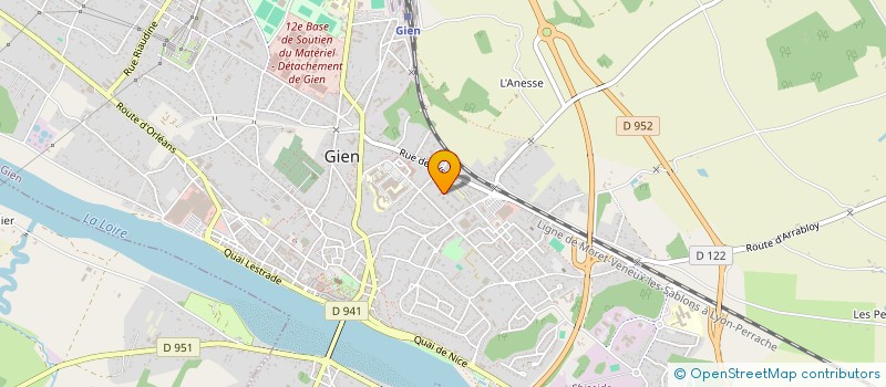 localisation de l'entreprise ASS ISLAMIQUE DU CENTRE DE LA FRANCE à GIEN