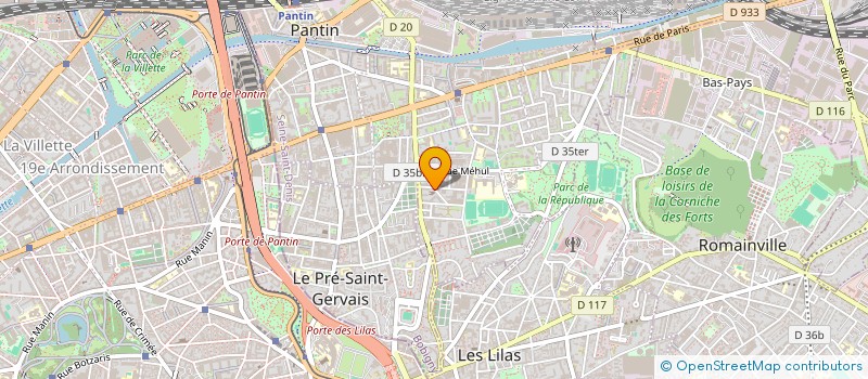 localisation de l'entreprise ASS ISRAELITE DE PANTIN ET DU PRE ST GERVAIS à PANTIN