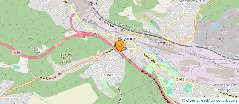 localisation de l'entreprise ASS ITALIENNE LAVORATORI CHRISTIAN à HAYANGE