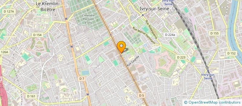 localisation de l'entreprise ASS J BAPTISTE PLATEAU IVRY  IVRY-SUR-SEINE