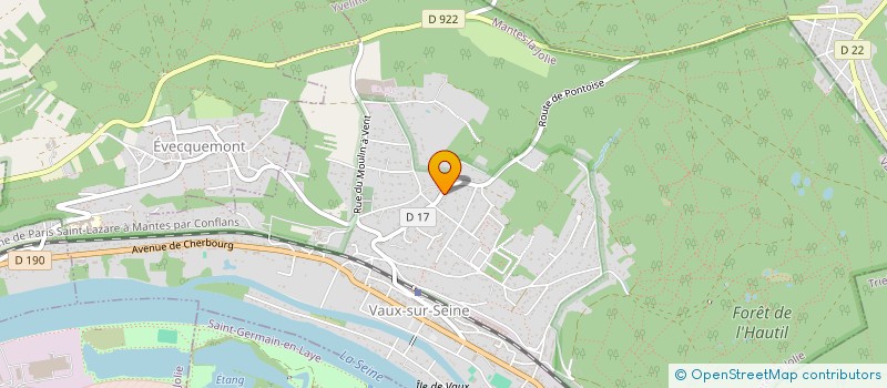 localisation de l'entreprise ASS J C RACING  VAUX-SUR-SEINE