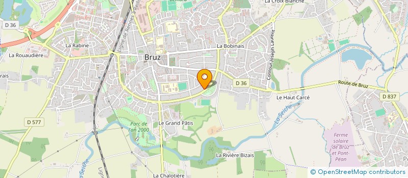 localisation de l'entreprise ASS JARDIN ORNITHOLOGIQUE BRETAGNE  BRUZ