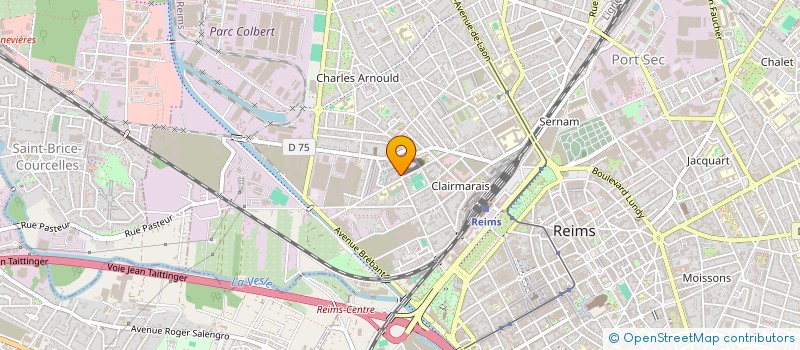 localisation de l'entreprise ASS JARDINS FAMILIAUX TROIS FONTAINES  REIMS