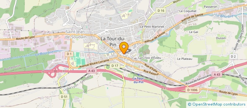 localisation de l'entreprise ASS  JAZZ CLUB TURRIPINOIS  LA TOUR-DU-PIN