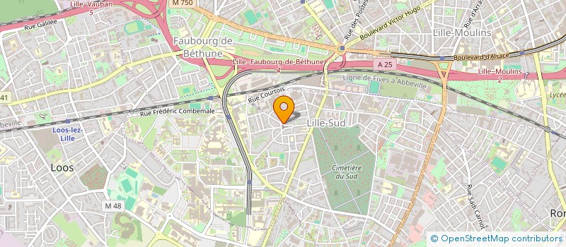 localisation de l'entreprise ASS JEAN BOSCO à LILLE