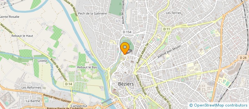 localisation de l'entreprise ASS JEAN GAILHAC-MECS à BEZIERS