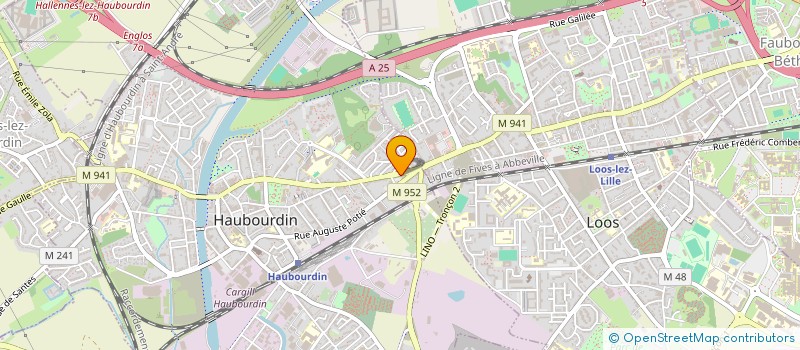 localisation de l'entreprise ASS JEAN ITARD DE PREVENTION ET DE SOINS à HAUBOURDIN
