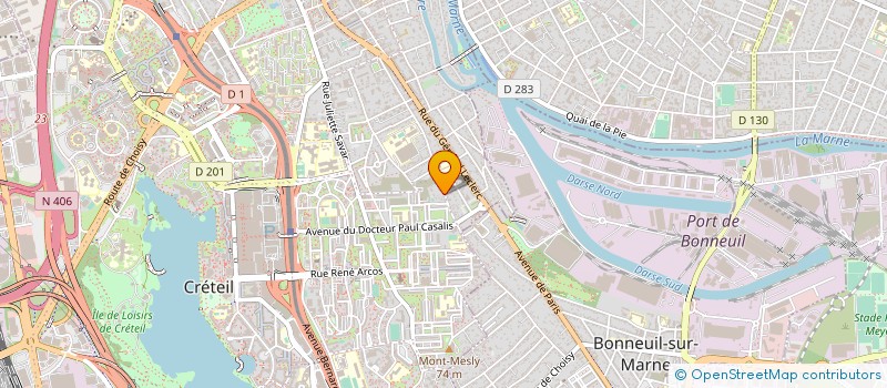 localisation de l'entreprise ASS JEM SPORT  CRETEIL