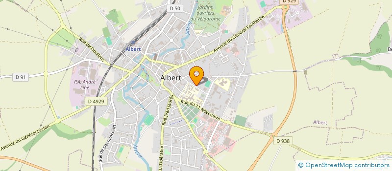 localisation de l'entreprise ASS JEUN'AGE à ALBERT