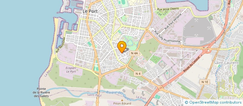 localisation de l'entreprise ASS JEUNE COMORIEN PORTOIS REUNIONNAIS à LE PORT