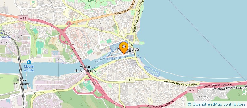 localisation de l'entreprise ASS JEUNE LANCE MARTEGALE à MARTIGUES