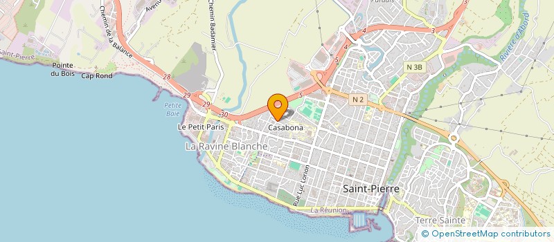 localisation de l'entreprise ASS JEUNE PLEIN AIR DEVEL ACTION CULTURE  SAINT-PIERRE