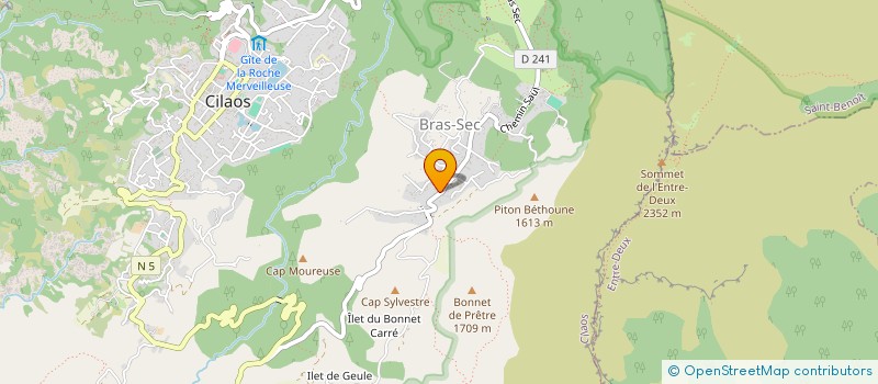 localisation de l'entreprise ASS JEUNES ACTIFS DE BRAS SEC  CILAOS