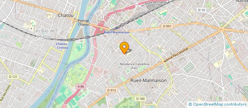 localisation de l'entreprise ASS JEUNES EN DIFFICULTE JEU- DI à RUEIL MALMAISON