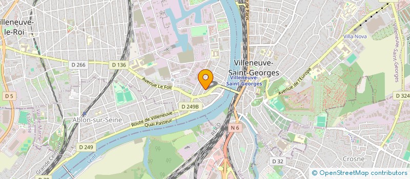 localisation de l'entreprise ASS JEUNES HANDICAP DEBOUT à VILLENEUVE-LE-ROI