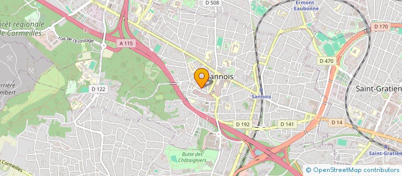 localisation de l'entreprise ASS JEUNES INITIATIVE EMPLOI  SANNOIS