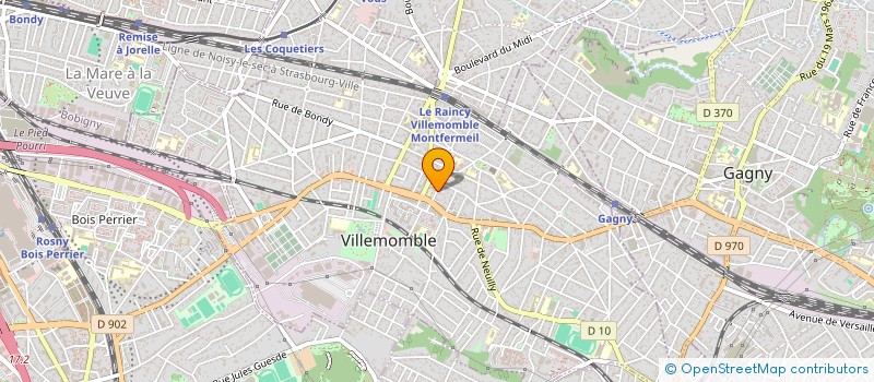 localisation de l'entreprise ASS JEUNES LOCATAIRES OFFICE PUBLIC HLM à VILLEMOMBLE
