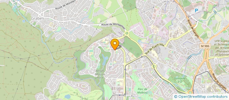 localisation de l'entreprise ASS JEUNES PHOBOS PAILLADE NORD à MONTPELLIER