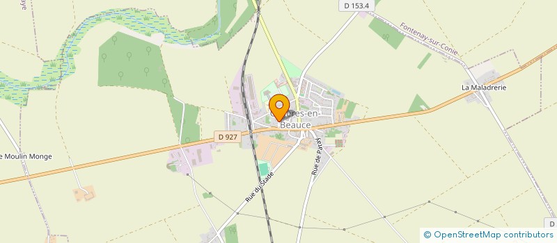 localisation de l'entreprise ASS JEUNES SAPEURS POMPIERS D'ORGERES EN BEAUCE à ORGERES-EN-BEAUCE