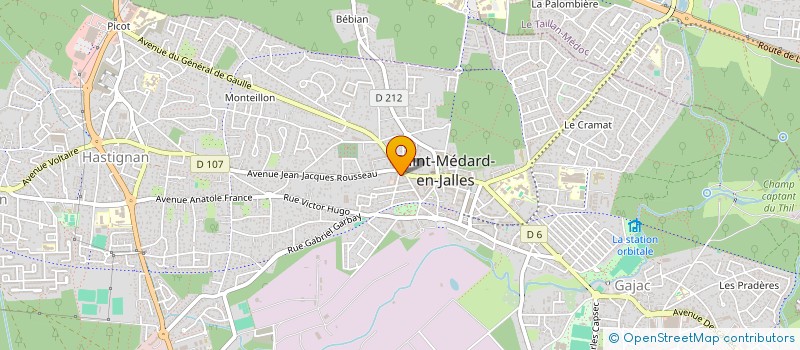 localisation de l'entreprise ASS JEUNES SAPEURS POMPIERS DE SAINT MEDARD EN JALLES à SAINT-MEDARD-EN-JALLES