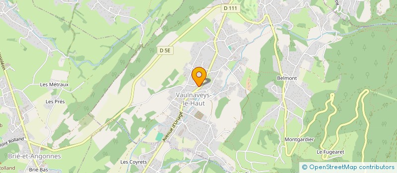 localisation de l'entreprise ASS JEUNES SAPEURS POMPIERS VAULNAVEYS  VAULNAVEYS-LE-HAUT