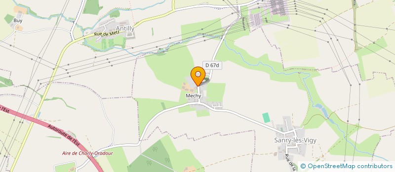 localisation de l'entreprise ASS JEUNESSE AVENIR INITIATIVE EN RURAL  SANRY-LES-VIGY