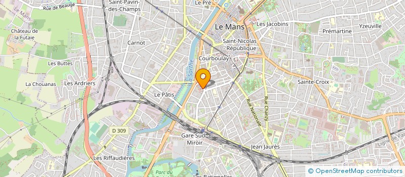 localisation de l'entreprise ASS JEUNESSE BOXING CLUB DU MANS  LE MANS