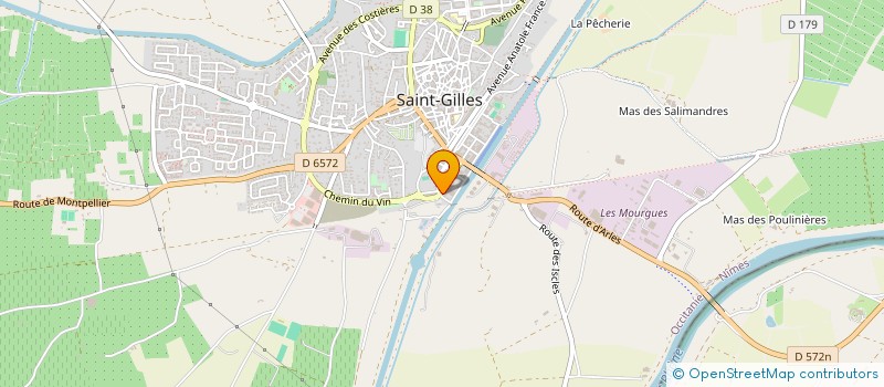 localisation de l'entreprise ASS JEUNESSE CULTUR ST GILLOISE à SAINT-GILLES