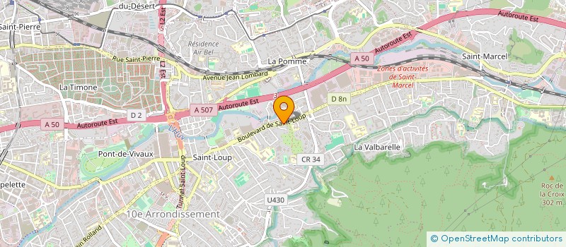 localisation de l'entreprise ASS JEUNESSE CULTURE ET SPORT à MARSEILLE