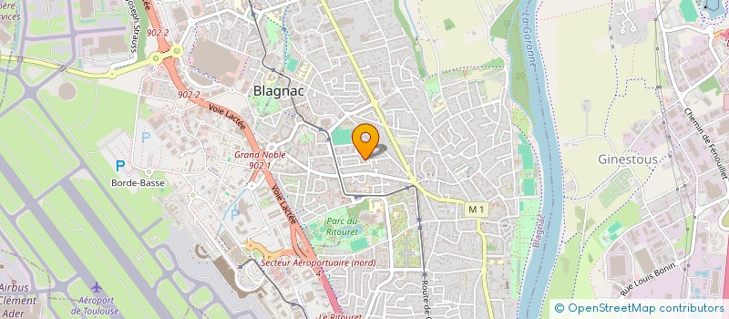 localisation de l'entreprise ASS JEUNESSE DE FRANCE DES PARAPLEGIQUES à BLAGNAC