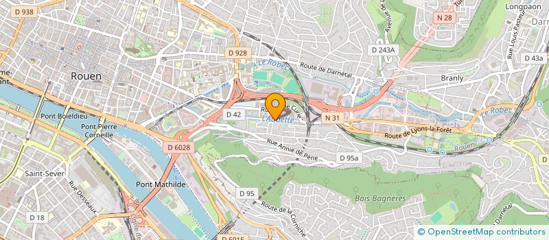 localisation de l'entreprise ASS JEUNESSE DEBOUT  ROUEN