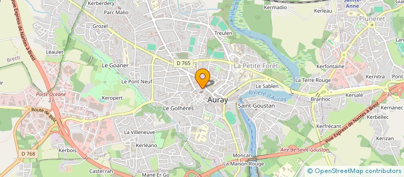 localisation de l'entreprise ASS JEUNESSE DU PAYS D AURAY à AURAY