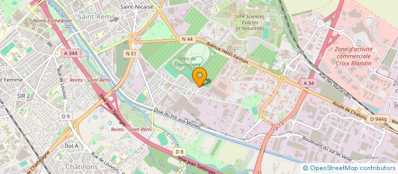 localisation de l'entreprise ASS JEUNESSE ET ESPOIR PAYS DE FRANCE à REIMS