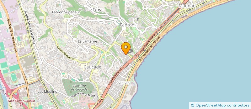 localisation de l'entreprise ASS JEUNESSE ET SPORTS COTE D'AZUR à NICE