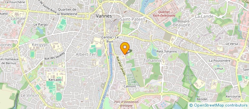 localisation de l'entreprise ASS JEUNESSE ET TRAVAIL à VANNES